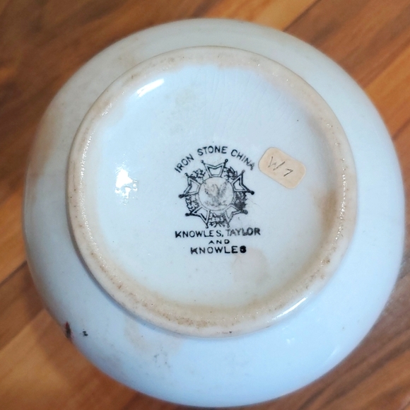 Iron Stone Knowles, Taylor And Knowles Jar With Lid - Picture 6 of 9